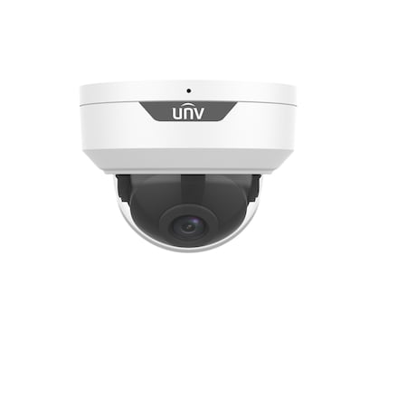 Uniview 8MP WDR IR Dome Network Camera 2.8mm Fixed Lens, 30m IR, PoE, H.265, SD Card IPC328SB-ADF28K-I0